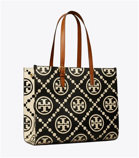 tory burch logo print handbags.